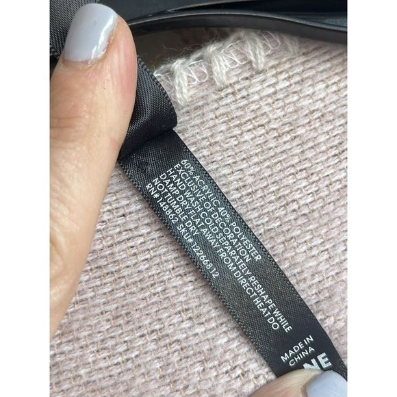 Torrid color block ruana wrap - OS - pink/ tan - Picture 7 of 8